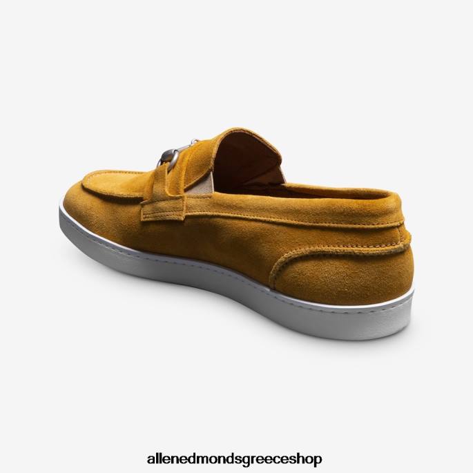 άνδρες Allen Edmonds randolph bit slip-on sneaker κίτρινο σουέτ DFSD5203