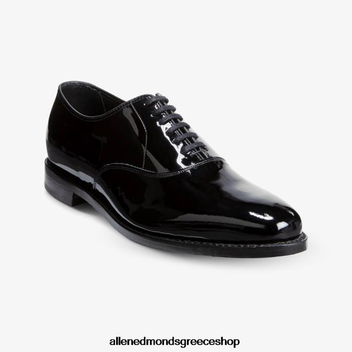 άνδρες Allen Edmonds μονόχρωμο παπούτσι oxford φόρεμα carlyle μαύρη πατέντα DFSD547