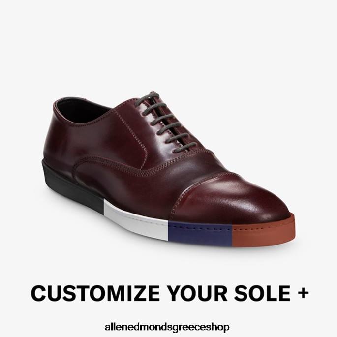άνδρες Allen Edmonds sneaker με φόρεμα park avenue, cordovan oxford μπορντό κορδοβάν DFSD5264