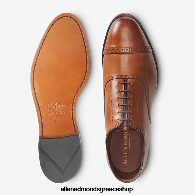 άνδρες Allen Edmonds fifth avenue cap-toe oxford dress παπούτσι καρυδιά καφέ DFSD5311