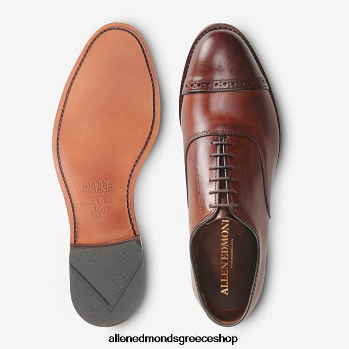 άνδρες Allen Edmonds fifth avenue cap-toe oxford dress παπούτσι σκούρο τσίλι DFSD5312