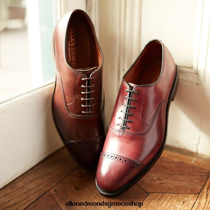 άνδρες Allen Edmonds fifth avenue cap-toe oxford dress παπούτσι oxblood DFSD5111
