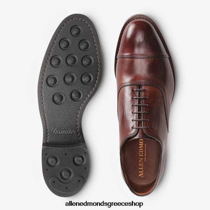 άνδρες Allen Edmonds παπούτσι oxford φόρεμα park avenue cap-toe με σόλα dainite σκούρο τσίλι DFSD512