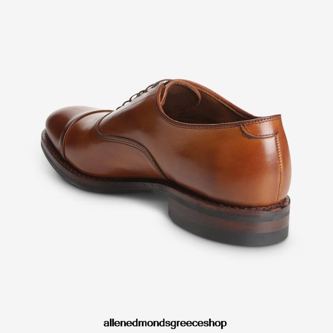 άνδρες Allen Edmonds παπούτσι oxford φόρεμα park avenue cap-toe με σόλα dainite καρυδιά καφέ DFSD5237