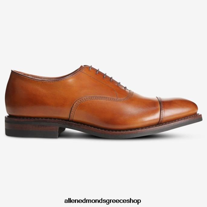 άνδρες Allen Edmonds παπούτσι oxford φόρεμα park avenue cap-toe με σόλα dainite καρυδιά καφέ DFSD5237