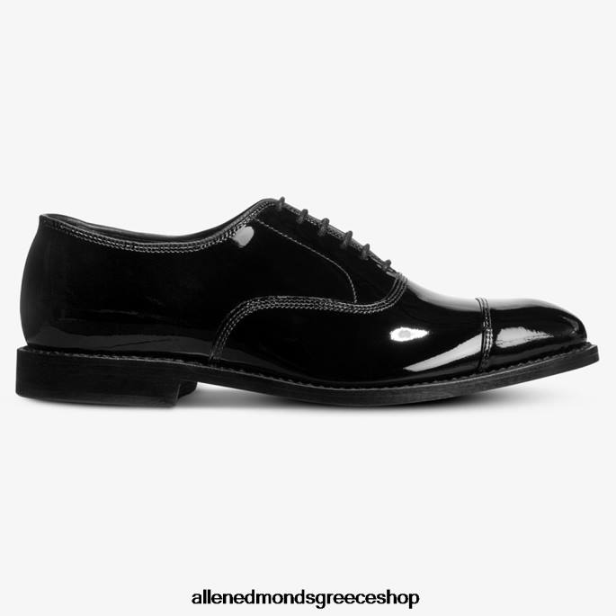 άνδρες Allen Edmonds παπούτσι με φόρεμα park avenue oxford dress cap-toe μαύρη πατέντα DFSD510
