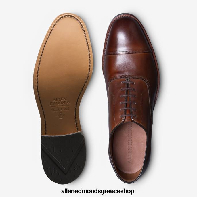 άνδρες Allen Edmonds παπούτσι με φόρεμα park avenue oxford dress cap-toe σκούρο τσίλι DFSD51