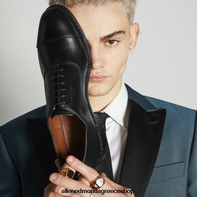άνδρες Allen Edmonds παπούτσι με φόρεμα park avenue oxford dress cap-toe μαύρος DFSD539