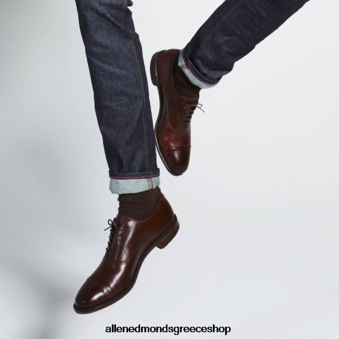 άνδρες Allen Edmonds παπούτσι με φόρεμα park avenue oxford dress cap-toe μαόνι DFSD544