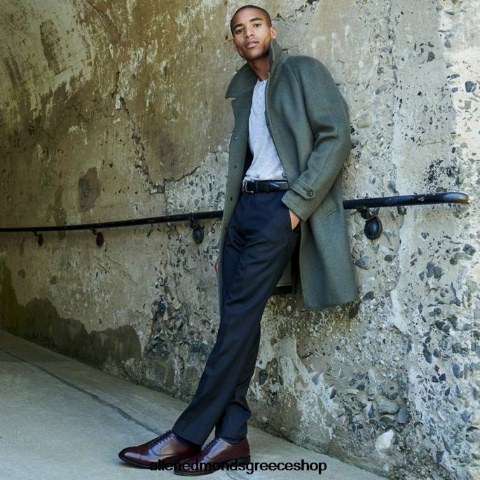 άνδρες Allen Edmonds παπούτσι με φόρεμα park avenue oxford dress cap-toe μπορντό δέρμα DFSD545