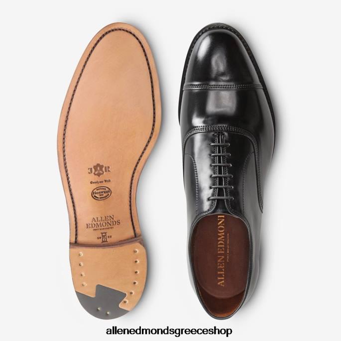 άνδρες Allen Edmonds park avenue shell Cordovan φόρεμα παπούτσι oxford μαύρο κορδοβάνι DFSD524