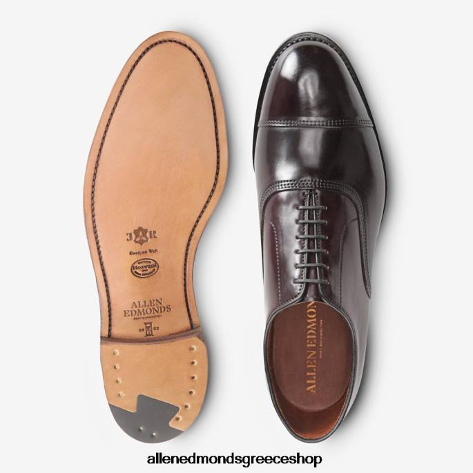 άνδρες Allen Edmonds park avenue shell Cordovan φόρεμα παπούτσι oxford μπορντό κορδοβάν DFSD5277