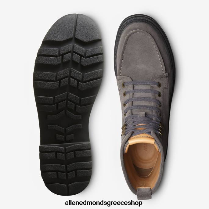 άνδρες Allen Edmonds Αδιάβροχη μπότα με κορδόνια πριονιού γκρι σουέτ DFSD591