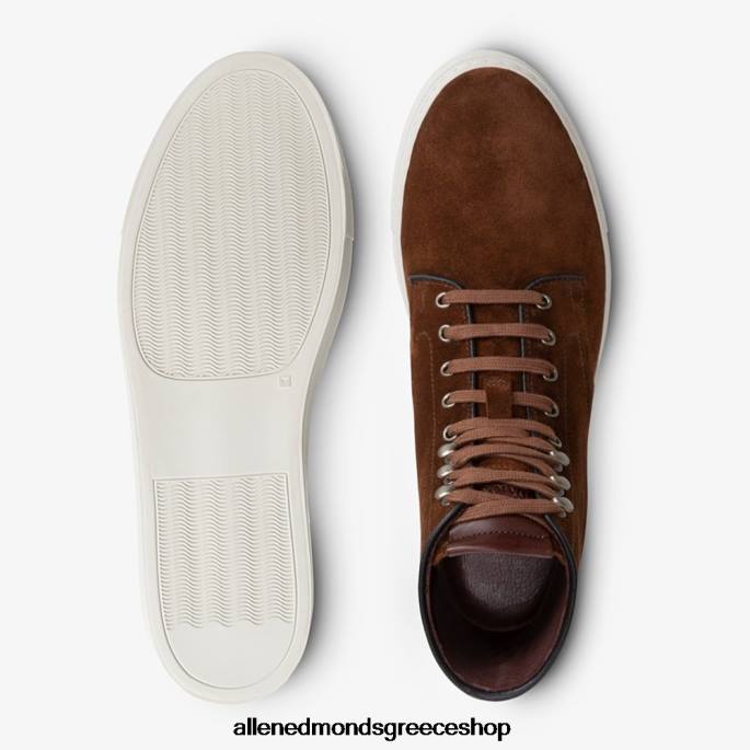 άνδρες Allen Edmonds ψηλό sneaker higgins mill ταμπάκο καφέ σουέτ DFSD594